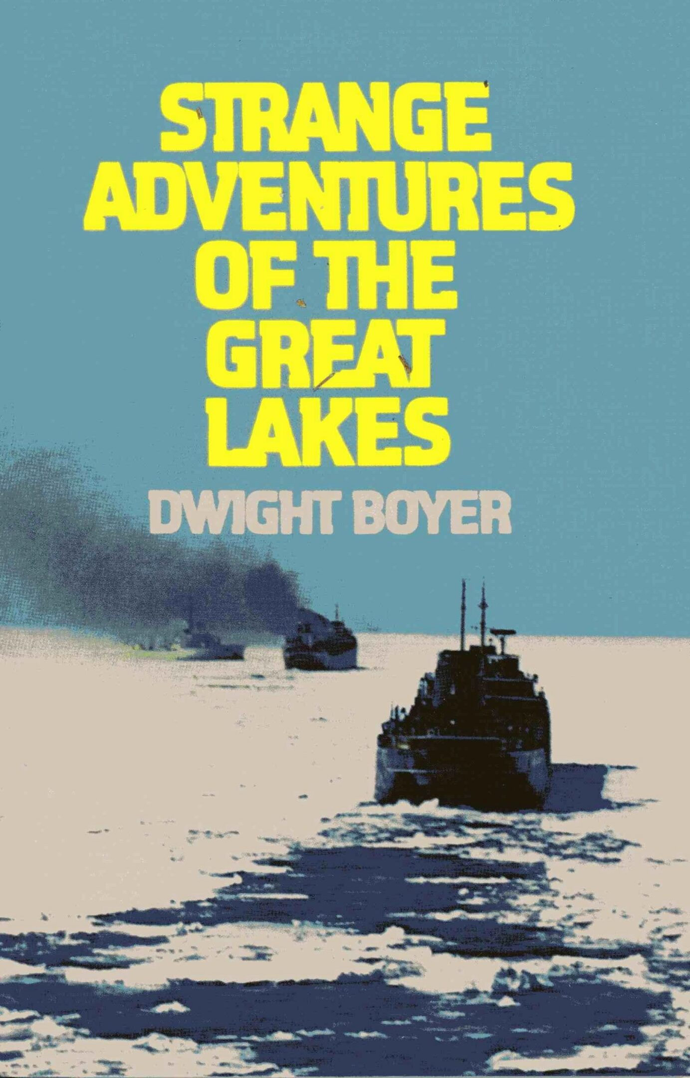 Book cover, "Strange Adventures of the Great Lakes".
