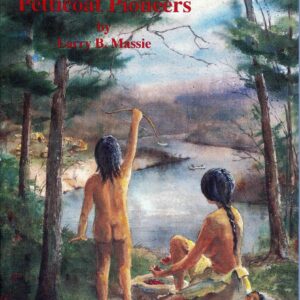 Two figures by a lakeside in nature.