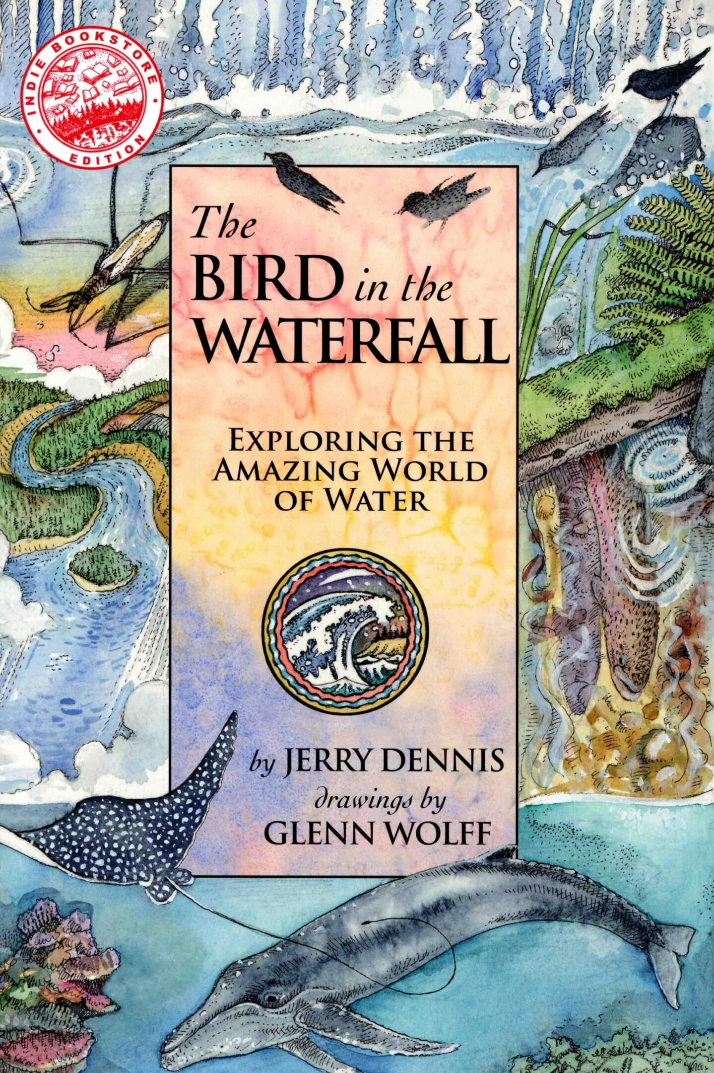 Illustrated book cover featuring aquatic wildlife.
