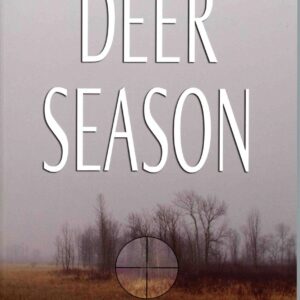Deer Season book cover with foggy landscape.