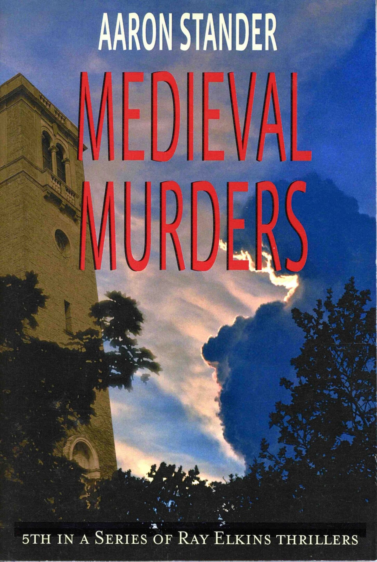 Book cover: "Medieval Murders" by Aaron Stander.