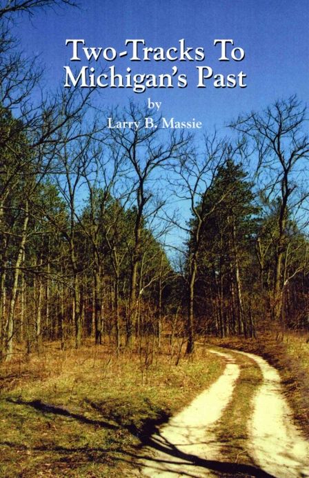 Book cover with forest path and trees.