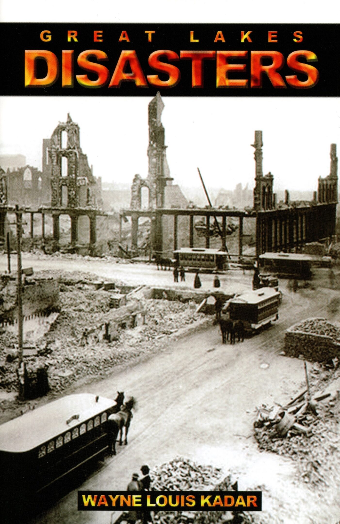 Great Lakes Disasters book cover with ruins.