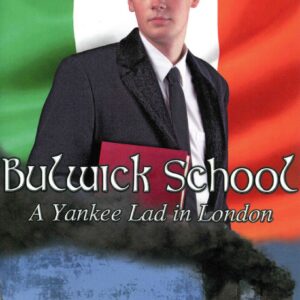 Young man in suit, book cover design.