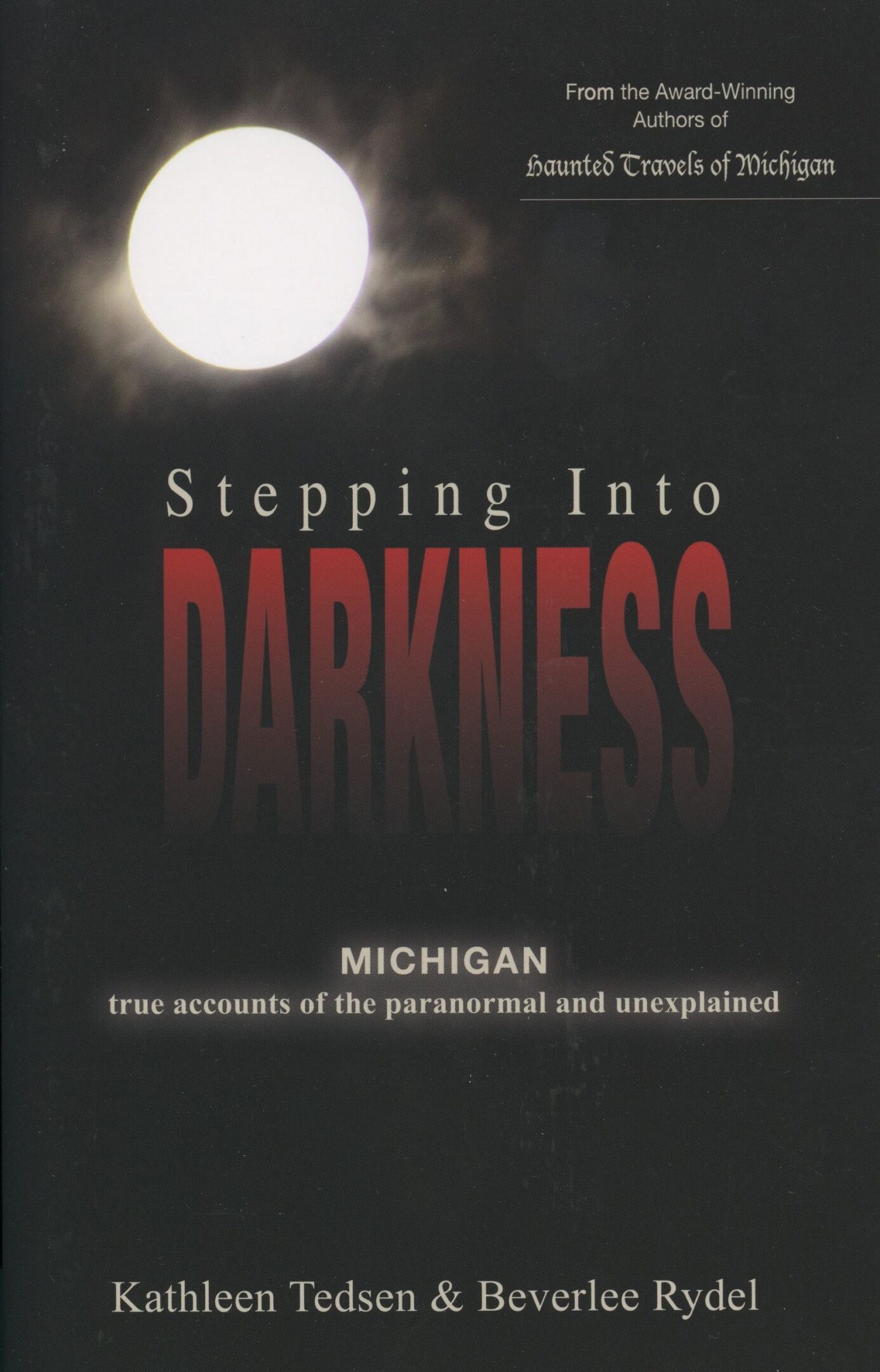 Book cover: "Stepping Into Darkness" by Kathleen Tedsen.