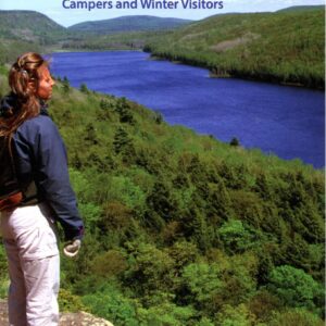 Person overlooking Porcupine Mountains Wilderness State Park.