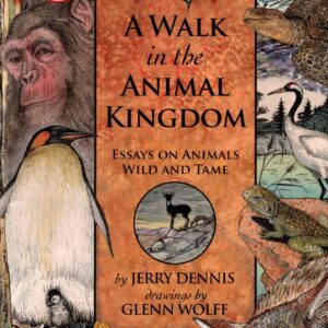 Illustrated animal book cover with diverse wildlife.