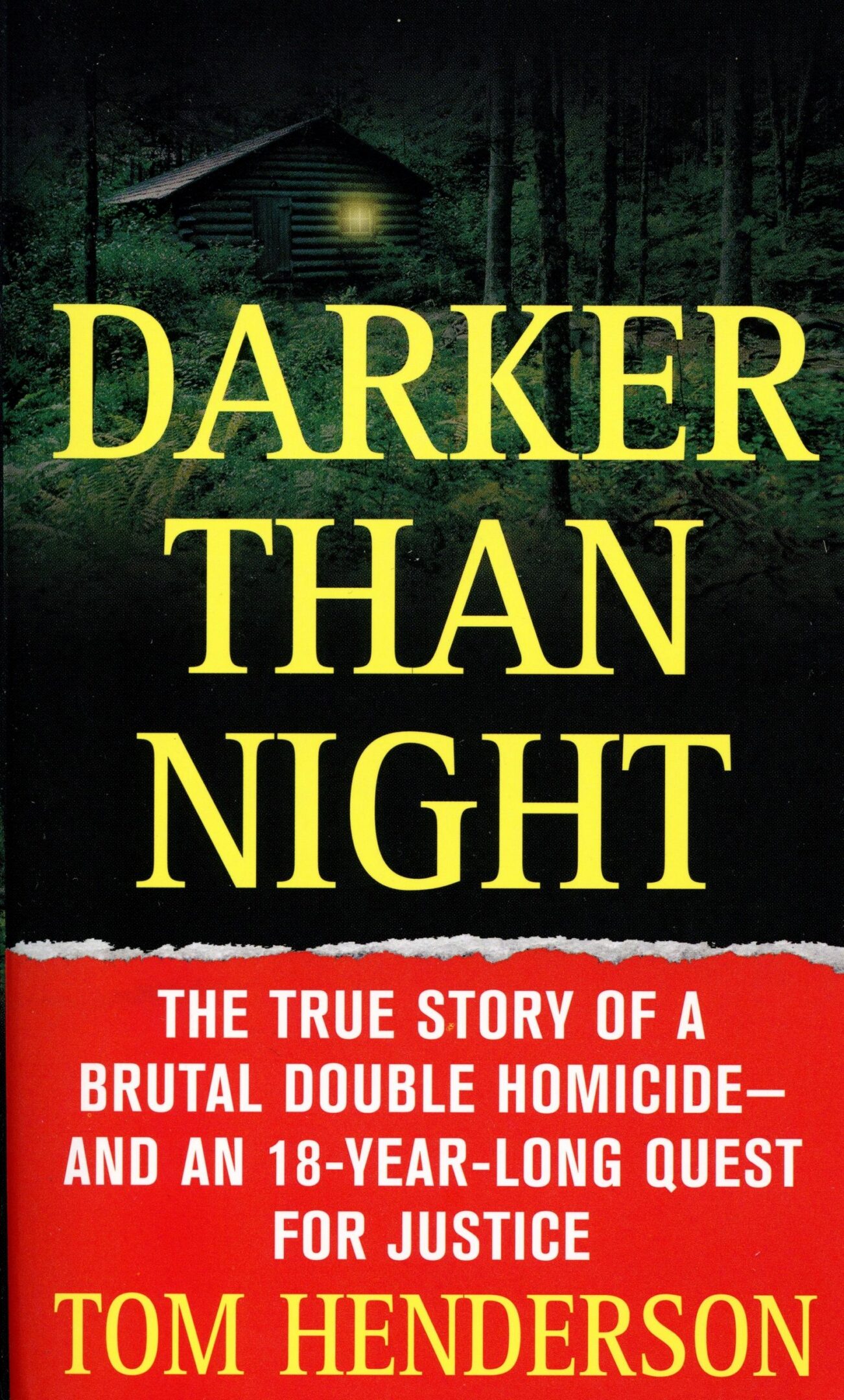 Book cover: "Darker Than Night" by Tom Henderson.