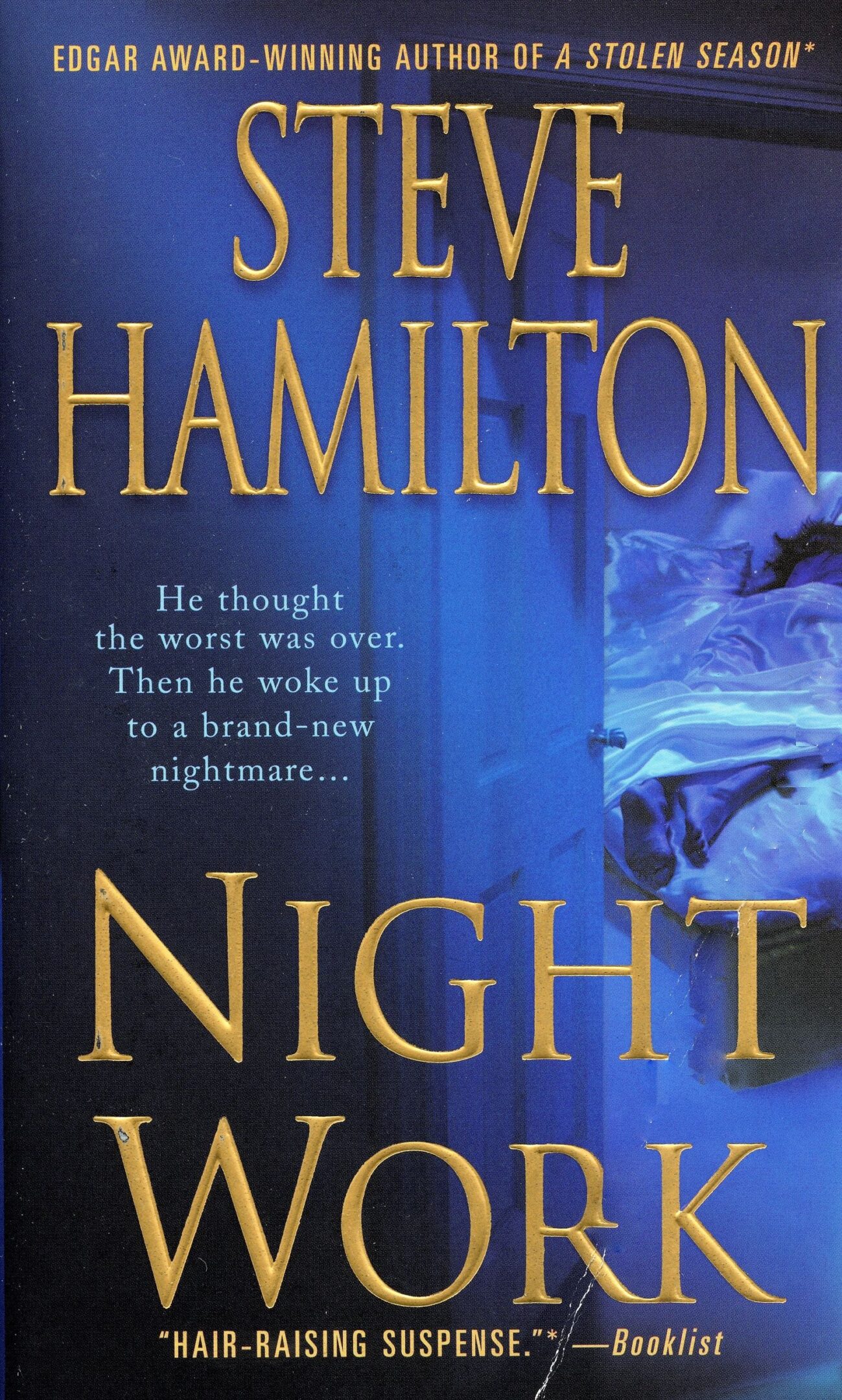 Night Work" book cover by Steve Hamilton.