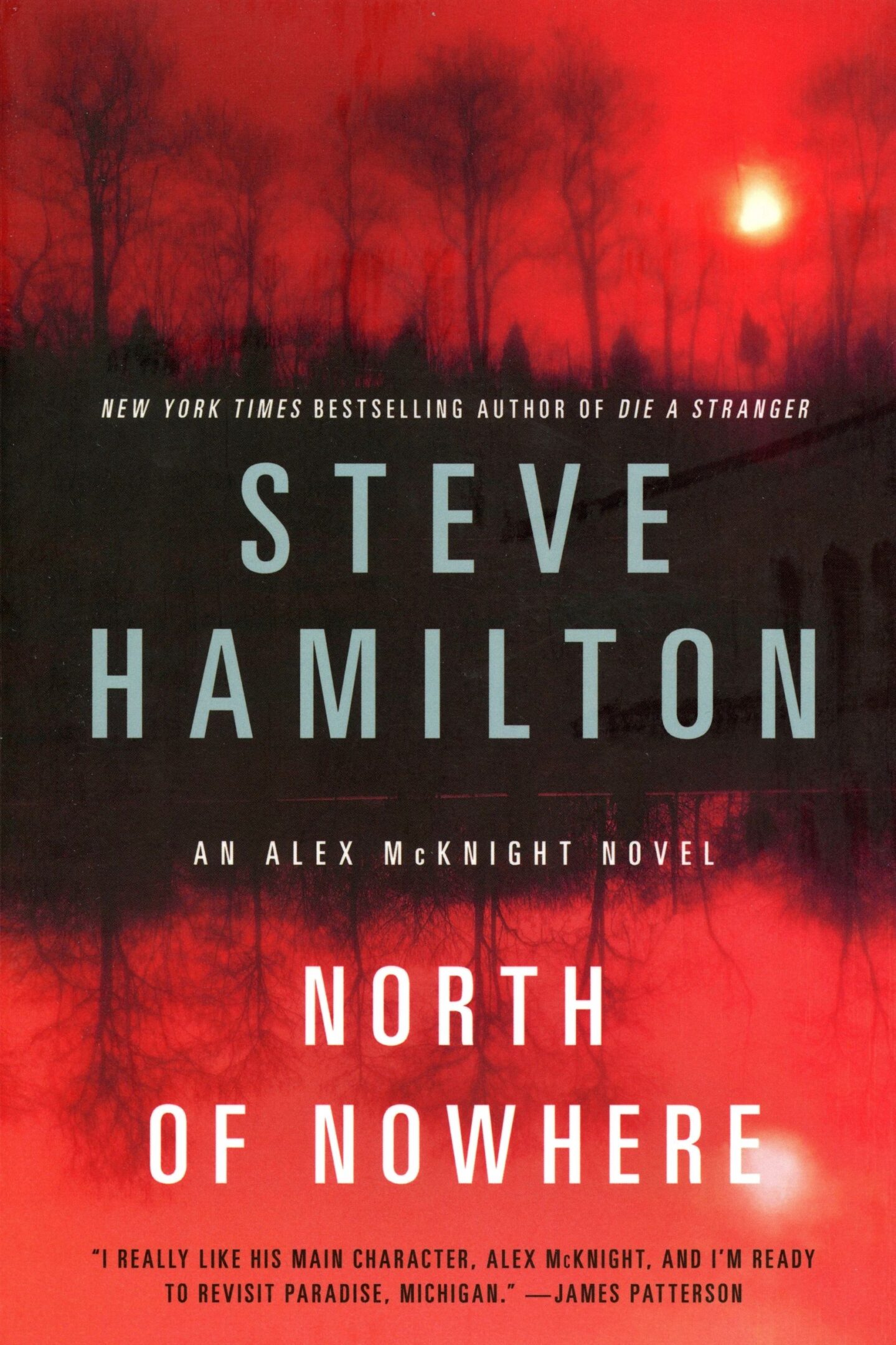 Red book cover, "North of Nowhere".