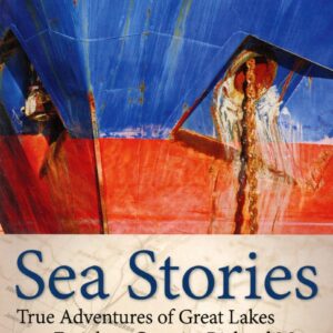 Sea Stories" book cover with ship illustration.