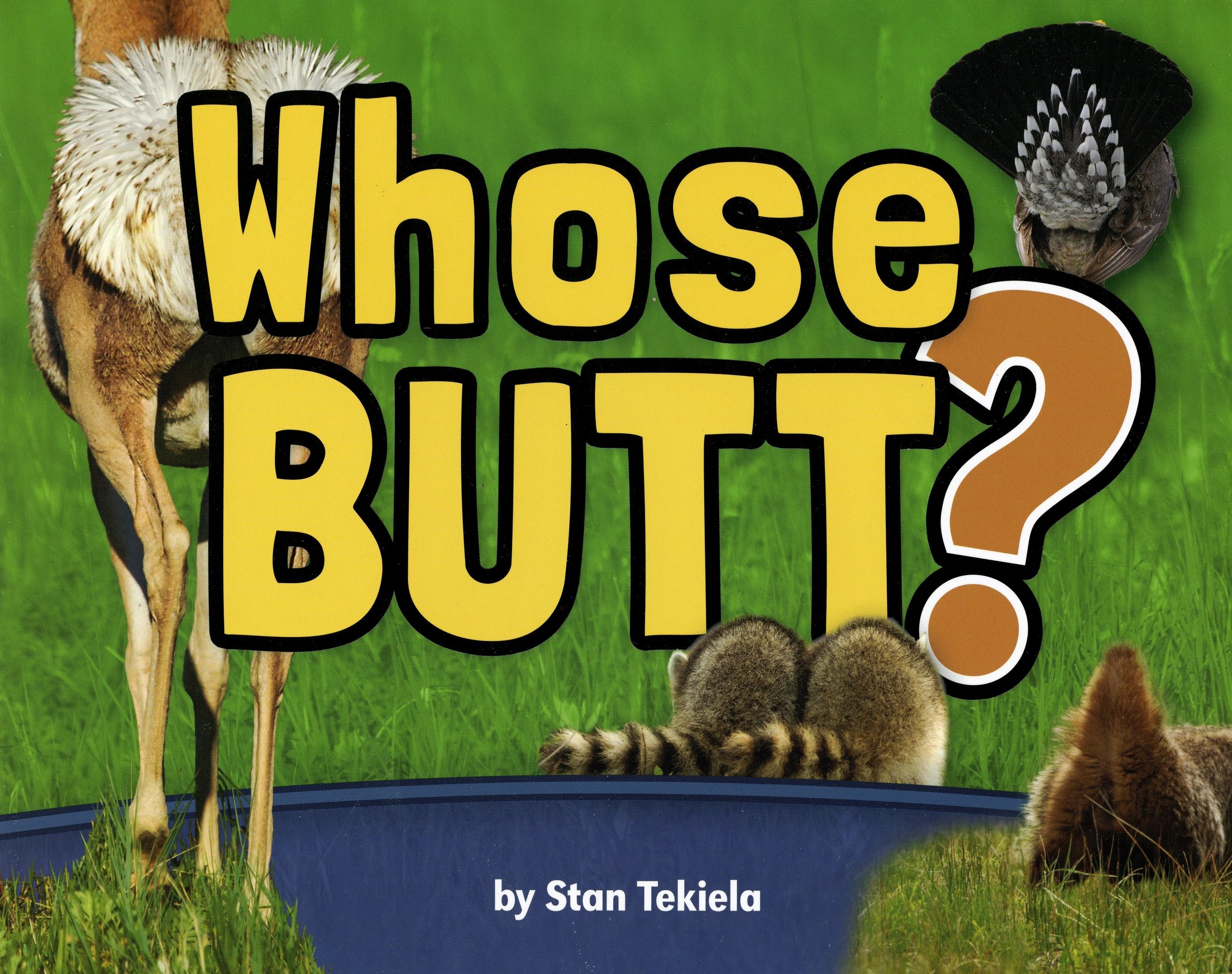 Book cover with animal butts illustrated.