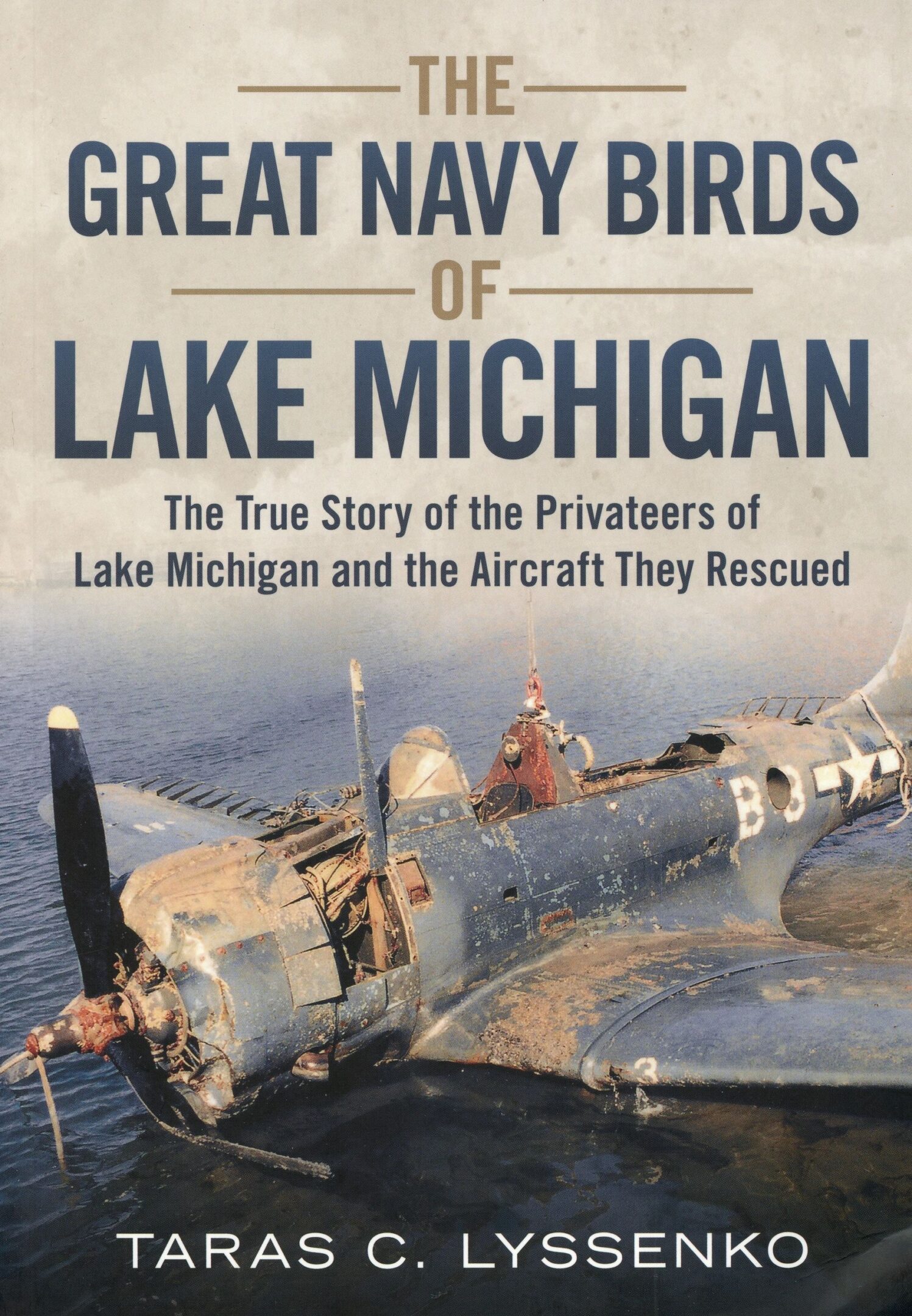 Book cover with a sunken WWII aircraft.