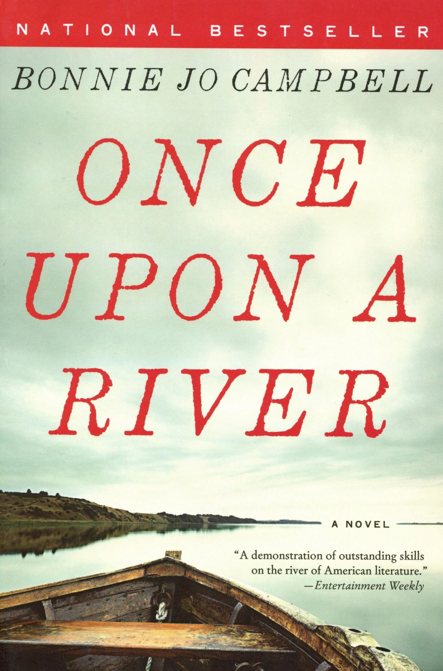 Once Upon a River" book cover illustration.