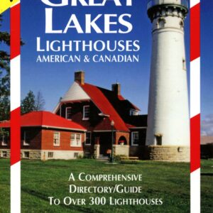 Great Lakes lighthouse guidebook cover image.