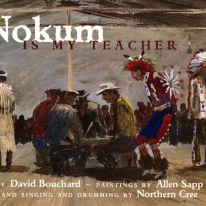 Indigenous gathering with traditional attire and drumming.