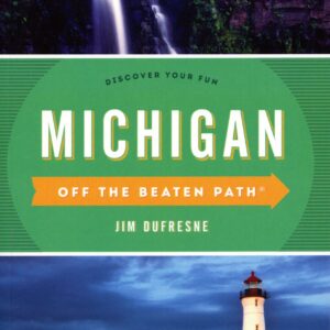 Book cover featuring Michigan landmarks and nature.