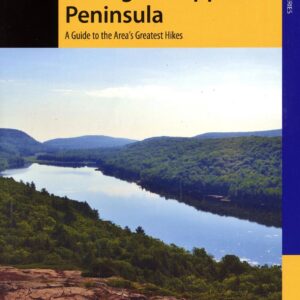 Hiking guidebook cover for Michigan's Upper Peninsula.