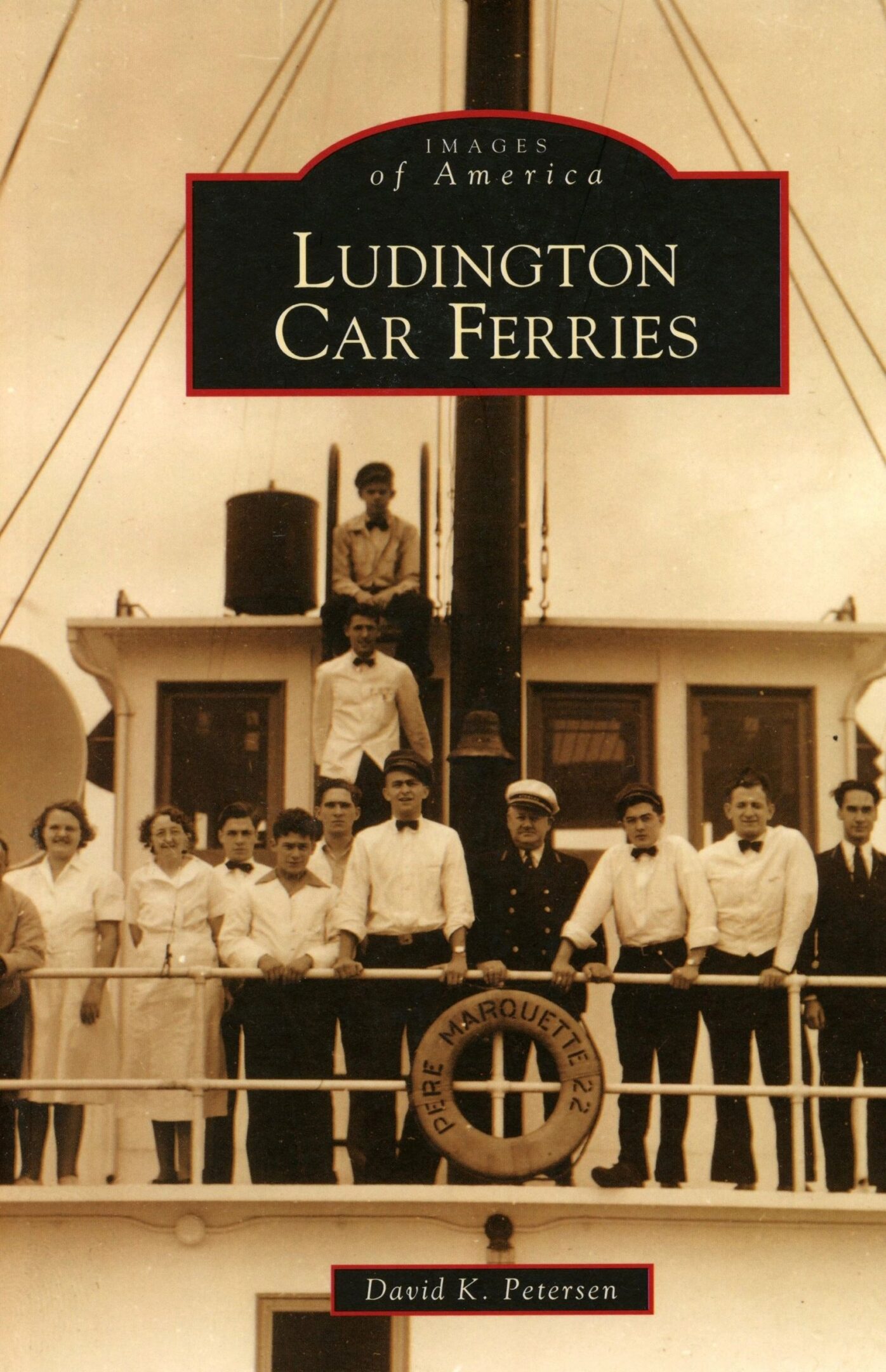 Historic photo of Ludington car ferry crew.