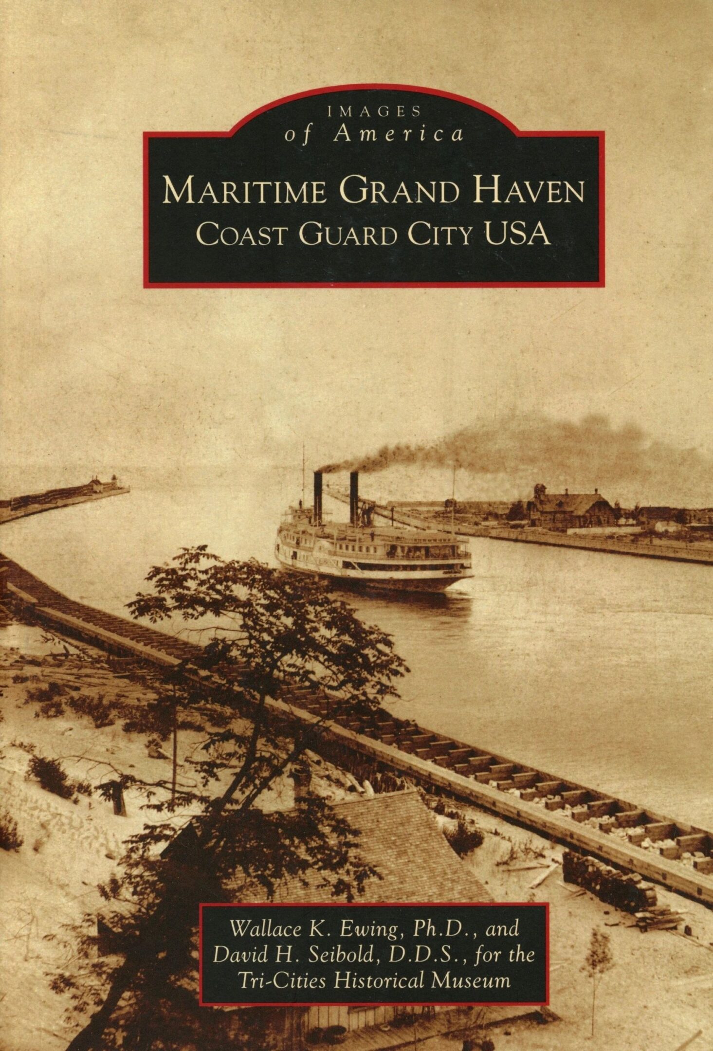 Historic Maritime Grand Haven book cover illustration.