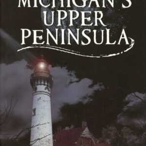 Haunted lighthouse on book cover at night.