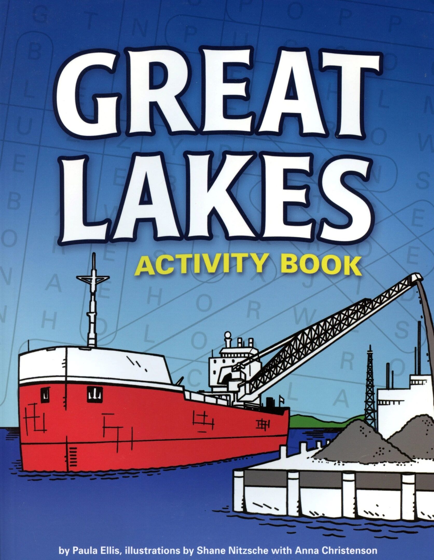 Great Lakes Activity Book with ship illustration.