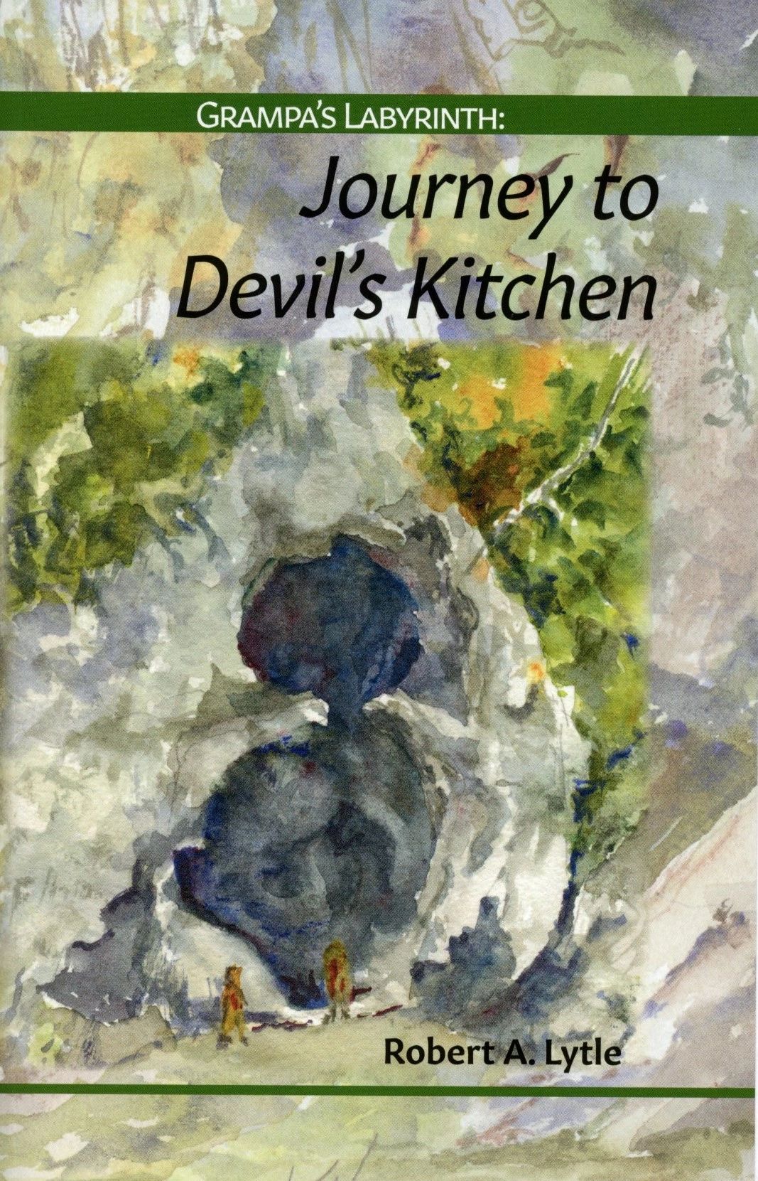 Book cover: Grampa's Labyrinth, Journey to Devil's Kitchen.