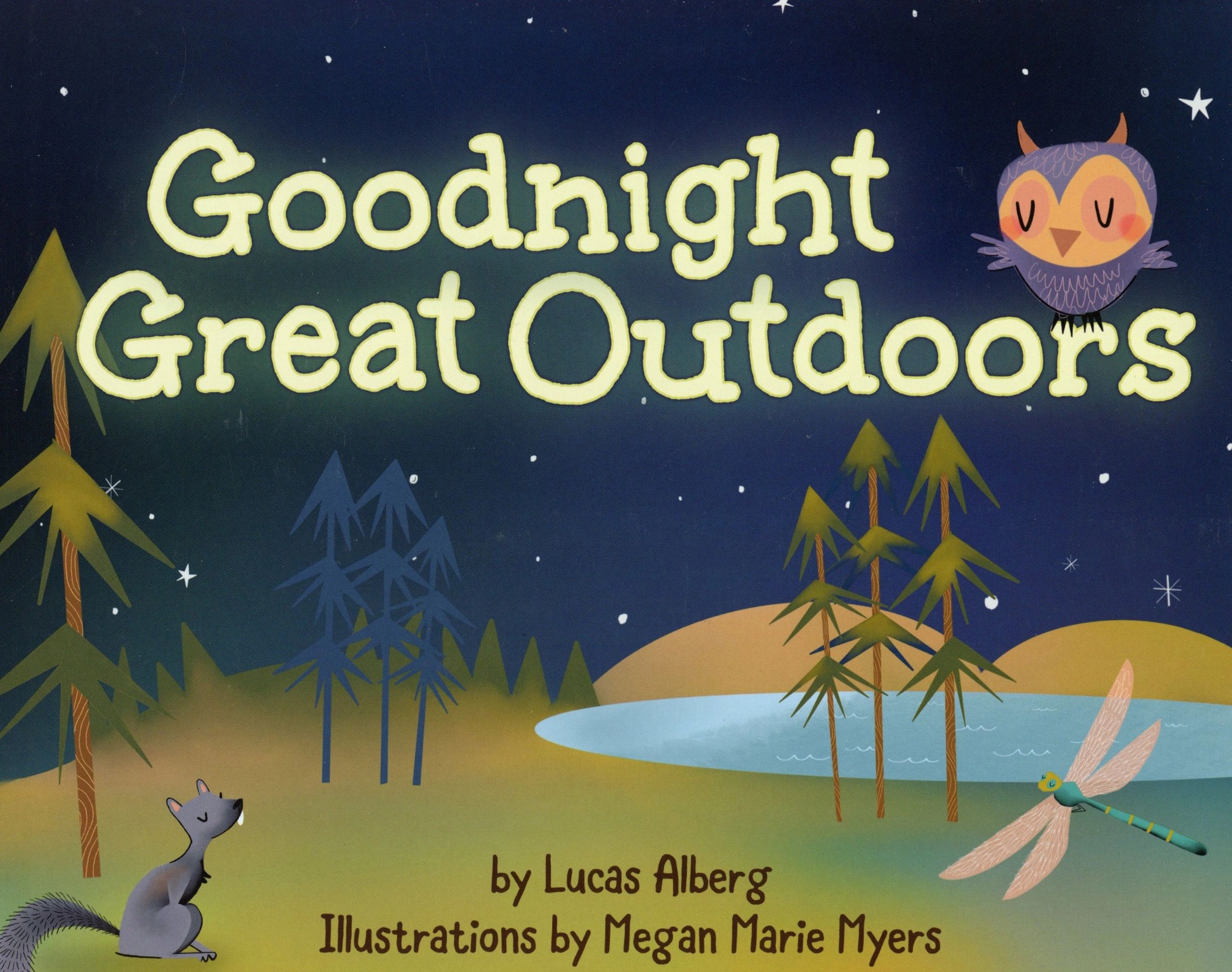 Children's book cover with outdoor scene.