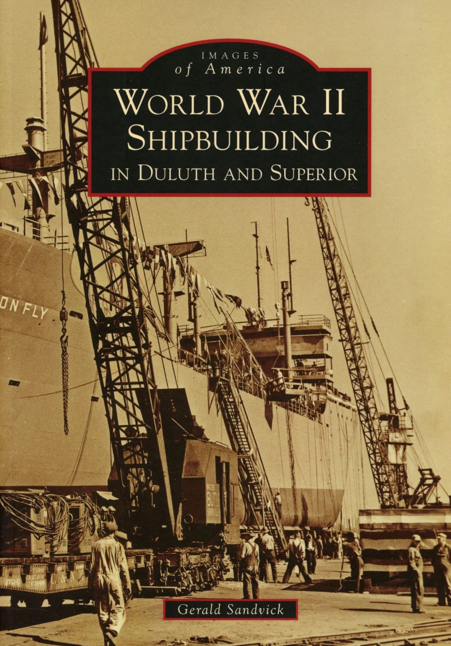 World War II shipbuilding book cover.