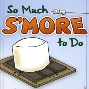 Book cover with marshmallow and campfire theme.