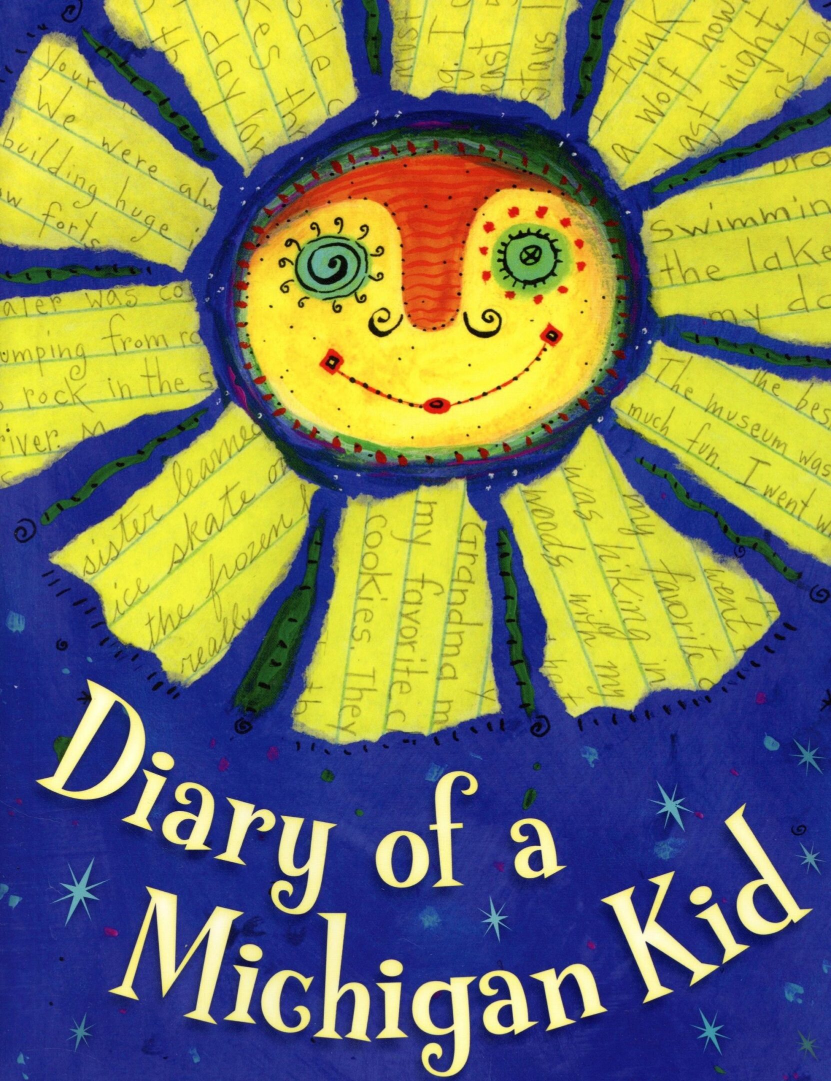 Colorful "Diary of a Michigan Kid" cover.