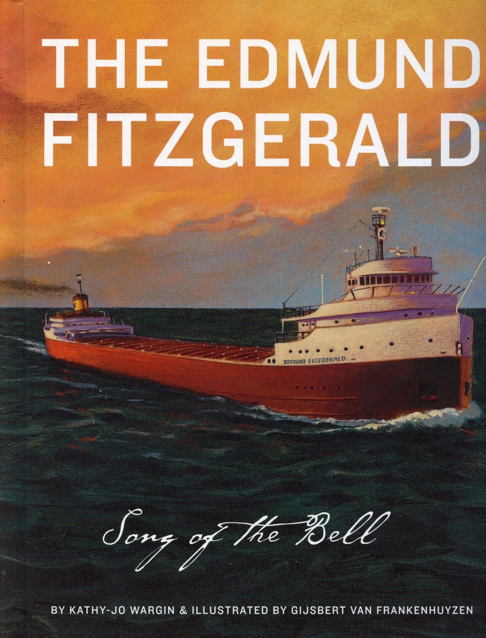 Illustration of the Edmund Fitzgerald ship.