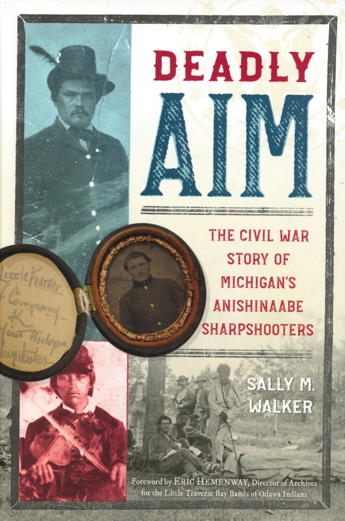 Book cover: "Deadly Aim" by Sally M. Walker.
