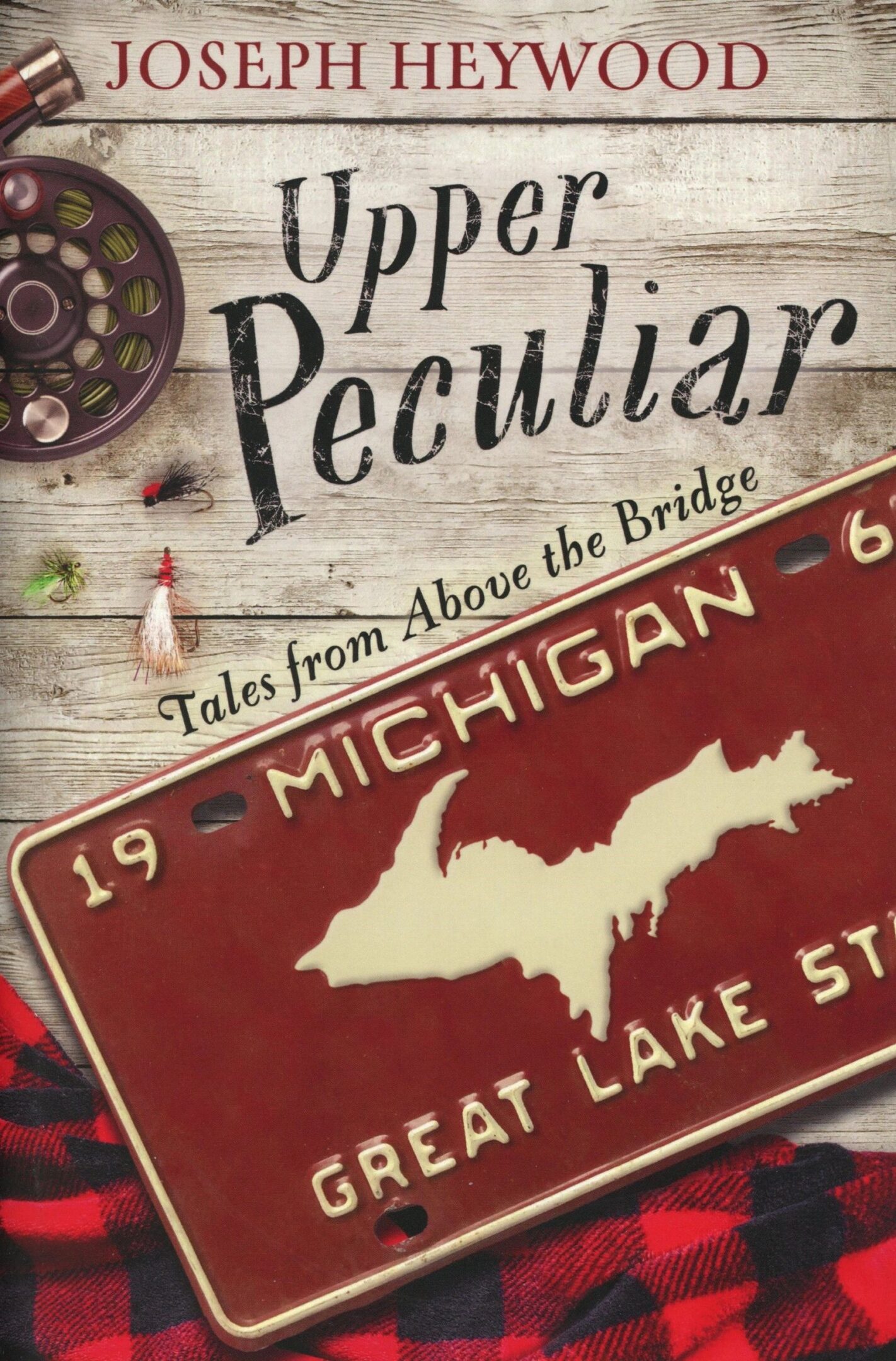 Upper Peculiar" book cover with Michigan theme.