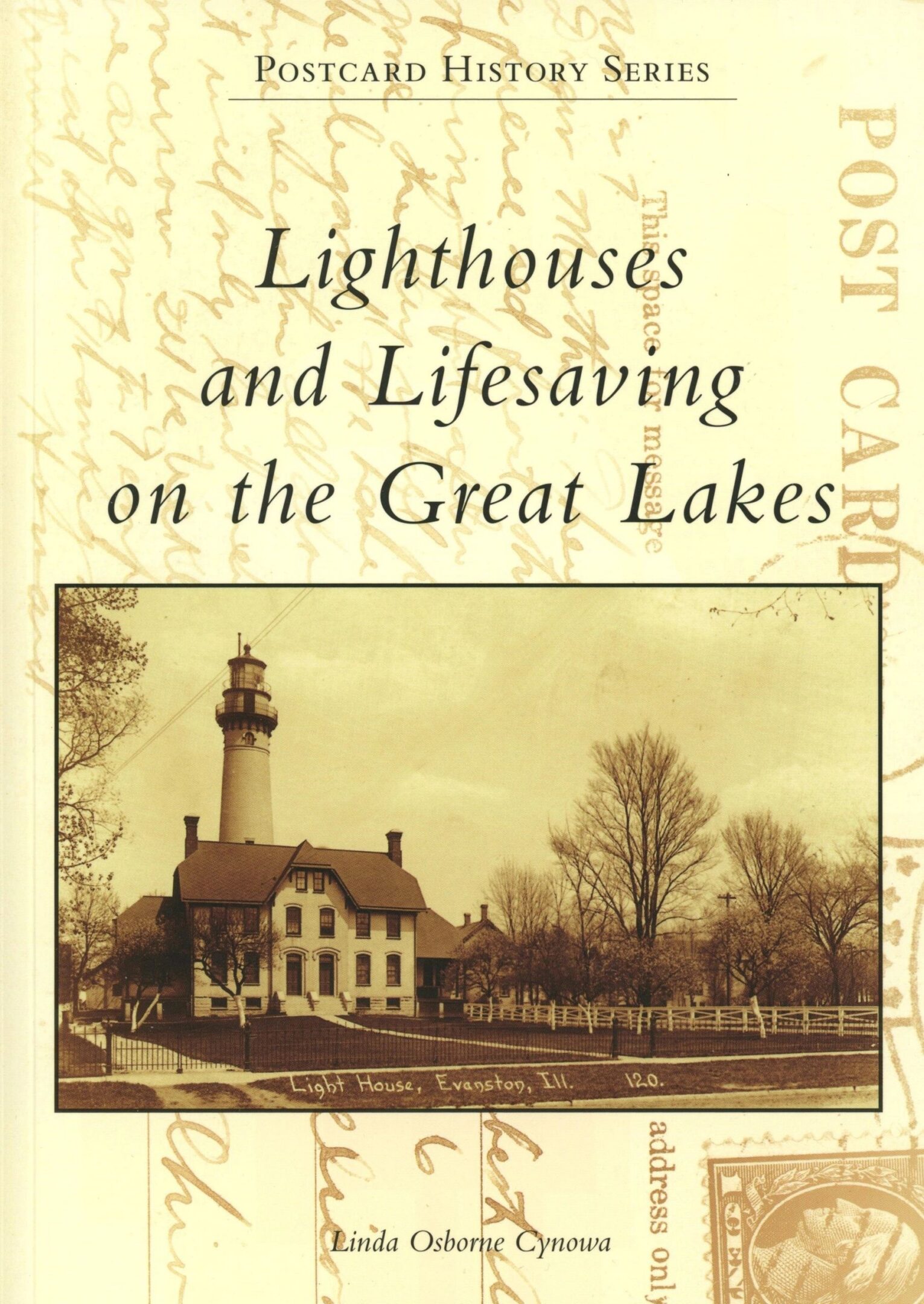 Great Lakes lighthouses and lifesaving book cover.