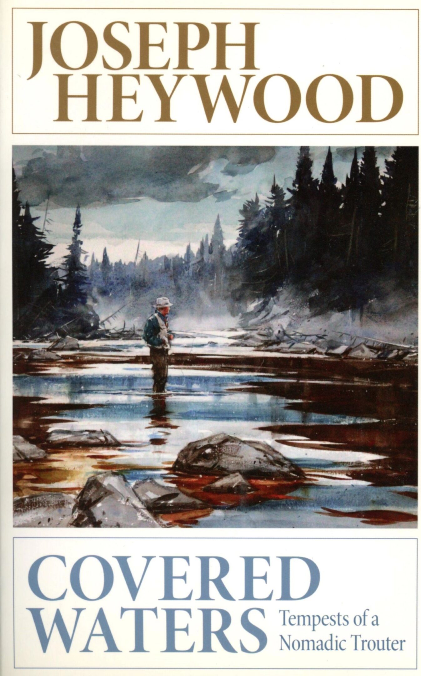 Book cover of "Covered Waters" by Joseph Heywood.