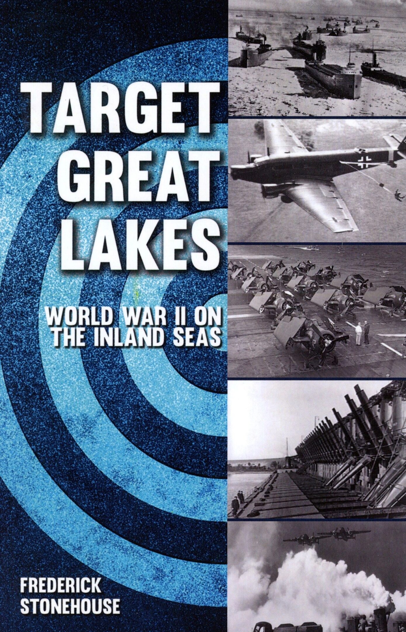 Book cover of "Target Great Lakes" with planes.