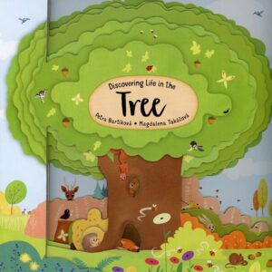 Children's book cover featuring colorful tree.