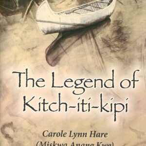 Book cover with canoe and water reflection.
