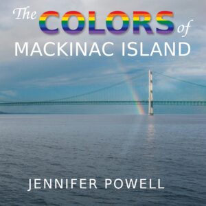 Book cover featuring Mackinac Island bridge.