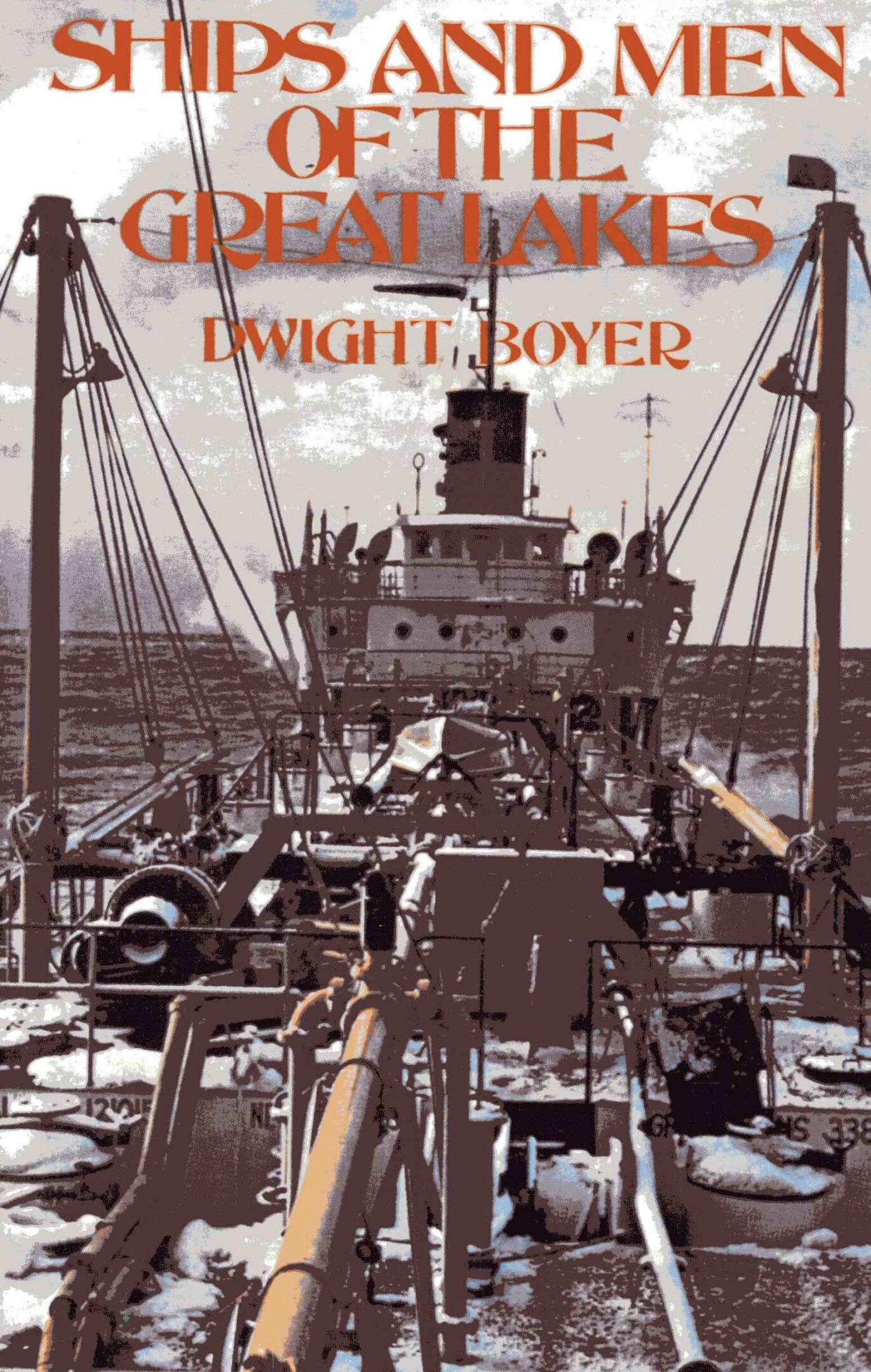 Great Lakes ship and men on cover.